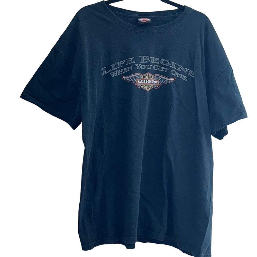 Harley Davidson 2014 Bluegrass Harley Louisville Kentucky Black T-shirt-XL